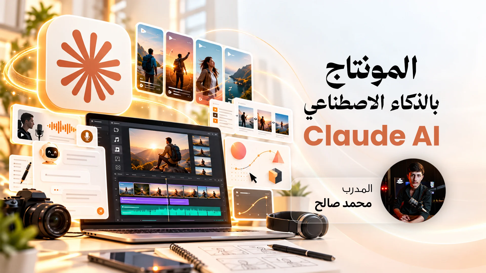 مونتاج الريلز والموشن جرافيك باستخدام Claude AI